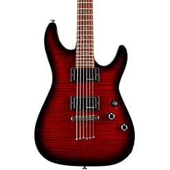Schecter Demon 6 Crimson Red Burst – guitare électrique - Les Beatles, Paul McCartney, John Lennon, RIngo Starr, George Harrison