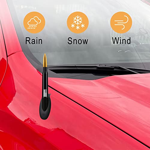 Antena de mástil de aluminio dorado para personalización de Chevy Silverado 2