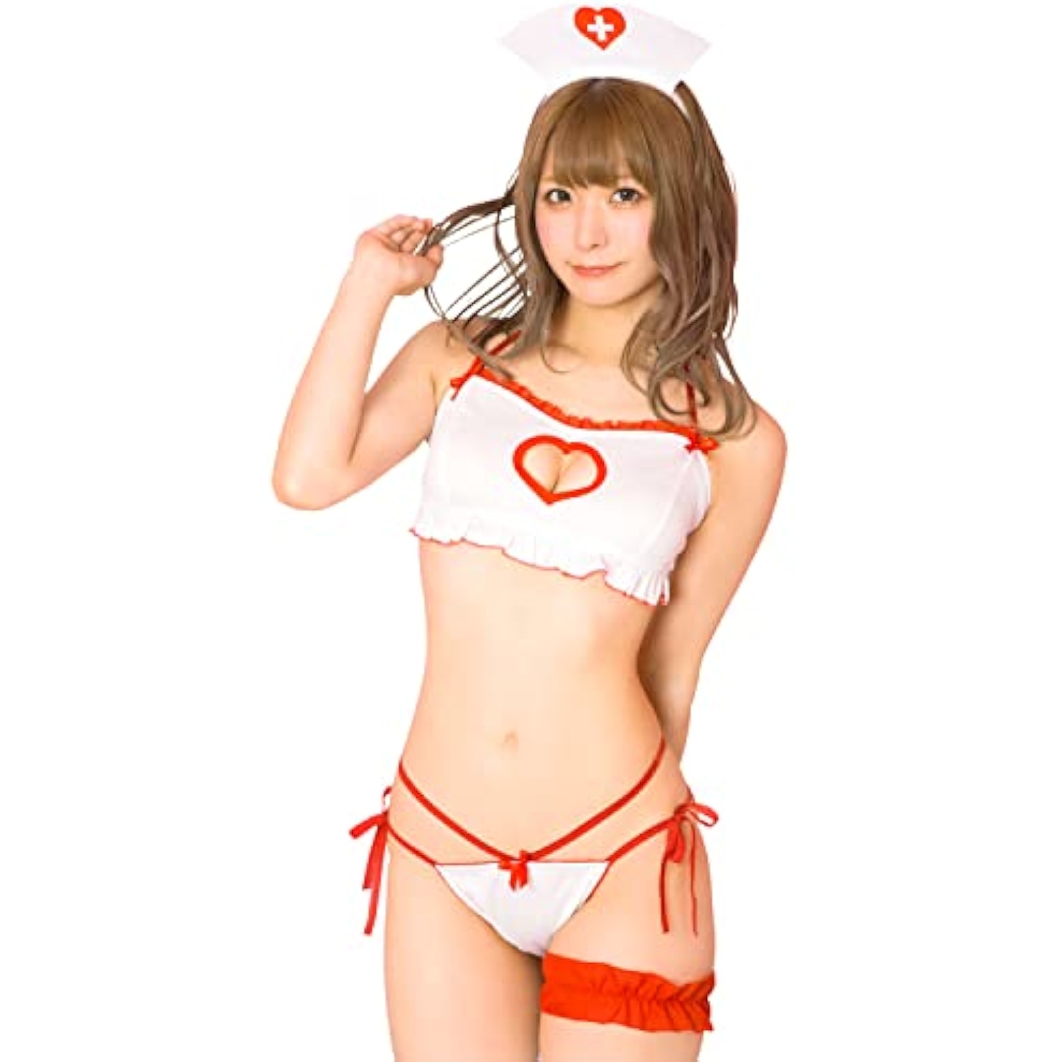 クリアストーン(Clearstone) SugarDoll コスプレ ハロウィン ナースランジェリー レディース ホワイト 詳細画像1