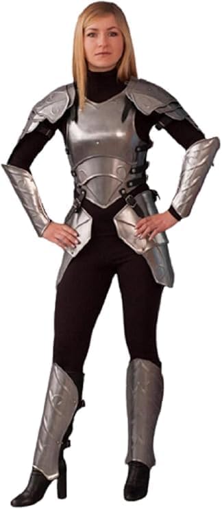 Female Full Suit Fantasy Armor Costume for Halloween – Wearable for Women with Detailed Design