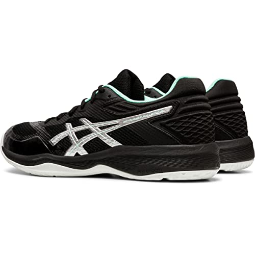 Asics Women's Netburner Ballistic Flytefoam Volleyball Shoes, 8.5, Black/Pure Silver #TOP22