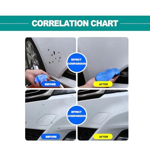 4er Pack 100g Car Clay Bar Auto Detailing Magic Clay Bar für Autowäsche Auto BLAU - Bild 7 von 22