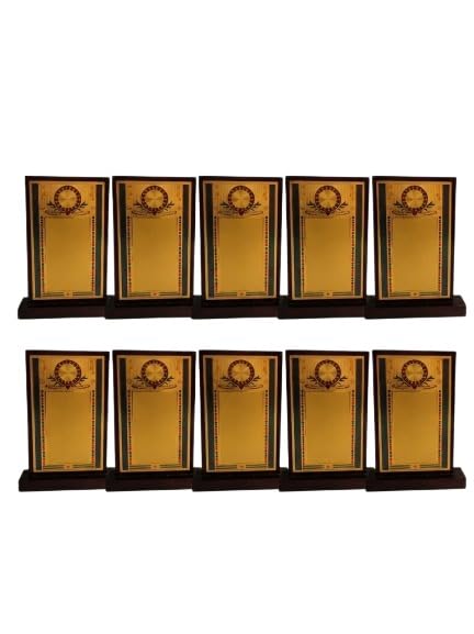 Wooden Sheilds Bali Single 8 INCH Set of 10 Trophy (8 INCH Height)-picture-25