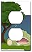 Switch Plate Outlet Cover - Background Calm Cute Dinosaur Glitch Kids Monster
