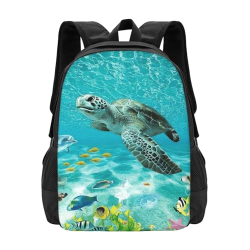 EOQIFJM Marine Animals Underwater Packable Backpack 20L