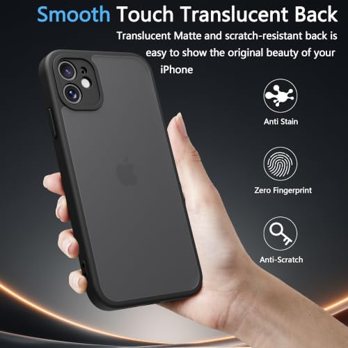 Image of iPhone 11 Case,Translucent Matte(Black, iPhone 11)