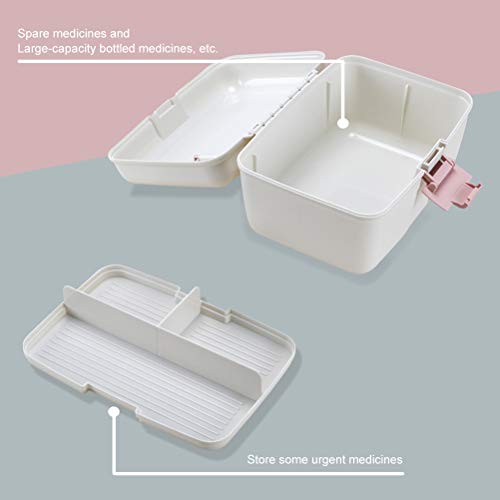 Image of First Aid Kit 2-Layer Box Portable Emergency Box for Home Office