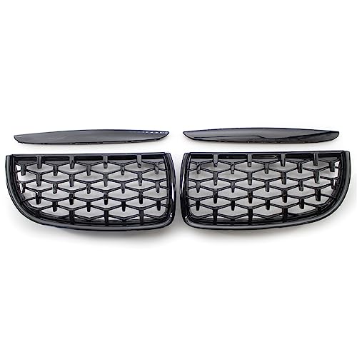 Calandre avant grille course pour BMW Série 3 E90 E91 2005-2008 noir brillant