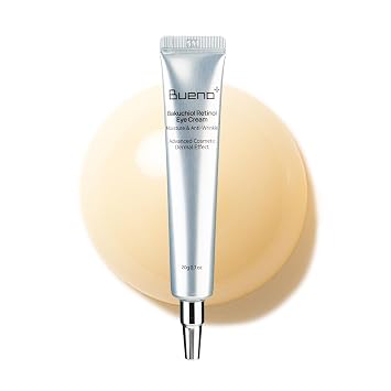 Bueno+ Bakuchiol Retinol Eye Cream 0.7 fl.oz 20g | Eye Cream for Dark Circles, Puffiness & Wrinkles