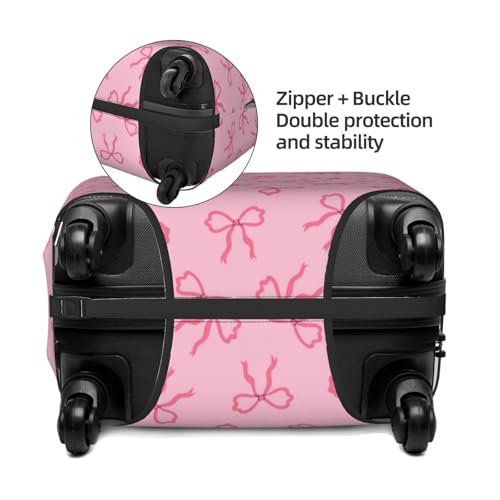 Bows Print Luggage Covers For Suitcase,Elastic Washable & Stretchable Suitcase Covers For Luggage, Anti-Scratch - Fits 18-32 Inch Luggage-No Luggage Included2