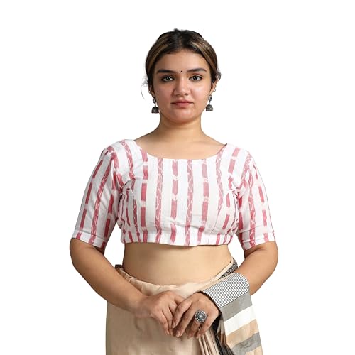 Image of Premium Ethnic Sambalpuri Ikat Unstitched Cotton Blouse Fabric