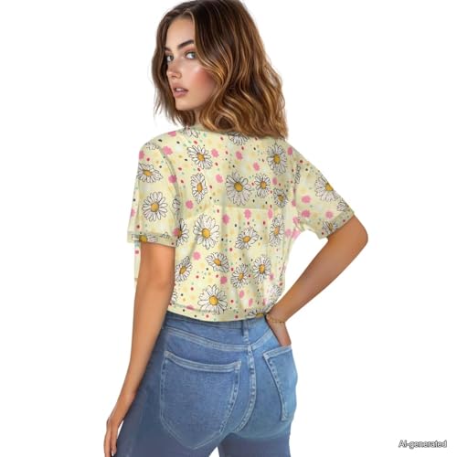 Image of Womens Short Sleeve Cardigans Lightweight Summer Cardigan Trendy Bolero Shrug Cute Floral Cardigan Sheer Bolero