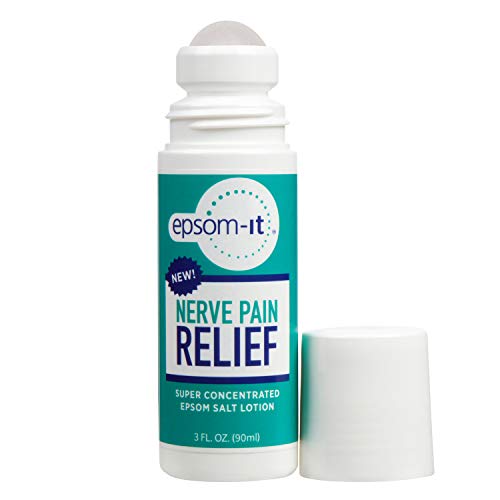 EPSOM-IT NERVE PAIN RELIEF Super-Concentrated Roll-On Magnesium Sulfate Cream with Arnica, Capsaicin and Aloe Vera for â€œPins and Needlesâ€ Nerve Pain, Numbness and Peripheral Neuropathy (Rollerball)
