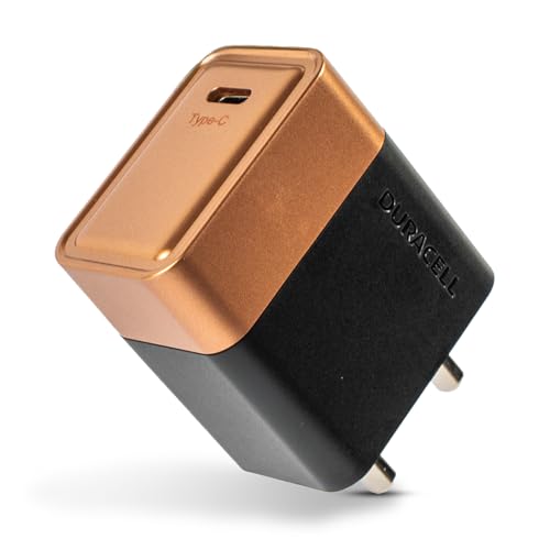 Image of DURACELL 20 Watts Fast Wall Charger Adapter, 1 USB C, Fast Charging Compatible with iPhone, iPad, Samsung Galaxy, Note, Redmi, Mi, Oneplus, Oppo, Vivo Smartphones, DU066