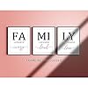 Family Poster Black and White Wall Art for Living Room, 8x10 Canvas Prints Unframed Set of 3, Kitchen Wall Art Posters Hallway Decor Art Prints #2