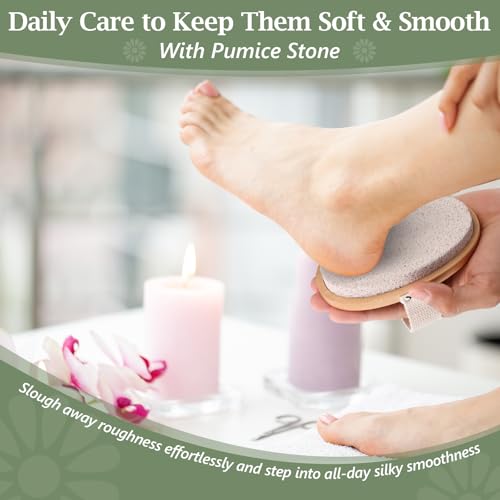 SMAODSGN 1 Pcs Pumice Stone for Feet with Handle Foot Scrubber Dead Skin Callus Remover Heel Scraper Pedicure Tool for Feet Hands Shower Remove Calluses Dry Skin