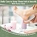 1 Pcs Pumice Stone for Feet with Handle Foot Scrubber Dead Skin Callus Remover Heel Scraper Pedicure Tool for Feet Hands Shower Remove Calluses Dry Skin