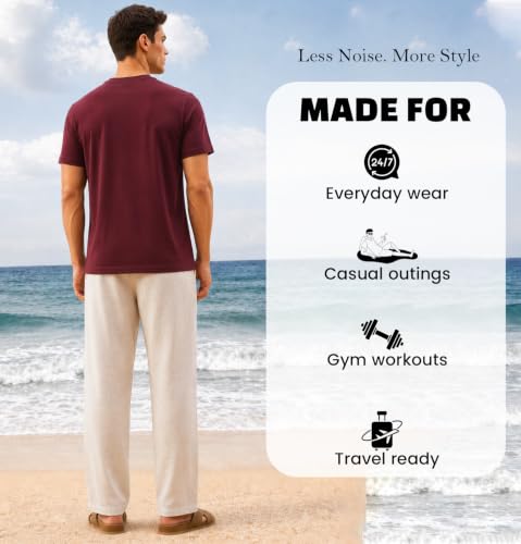 Image of Sleepynuts Men's Everyday Wear Crew Neck Regular Fit T-Shirt | Half Sleeve Solid Plain Casual T-Shirt for Men | Soft Breathable Fabric |