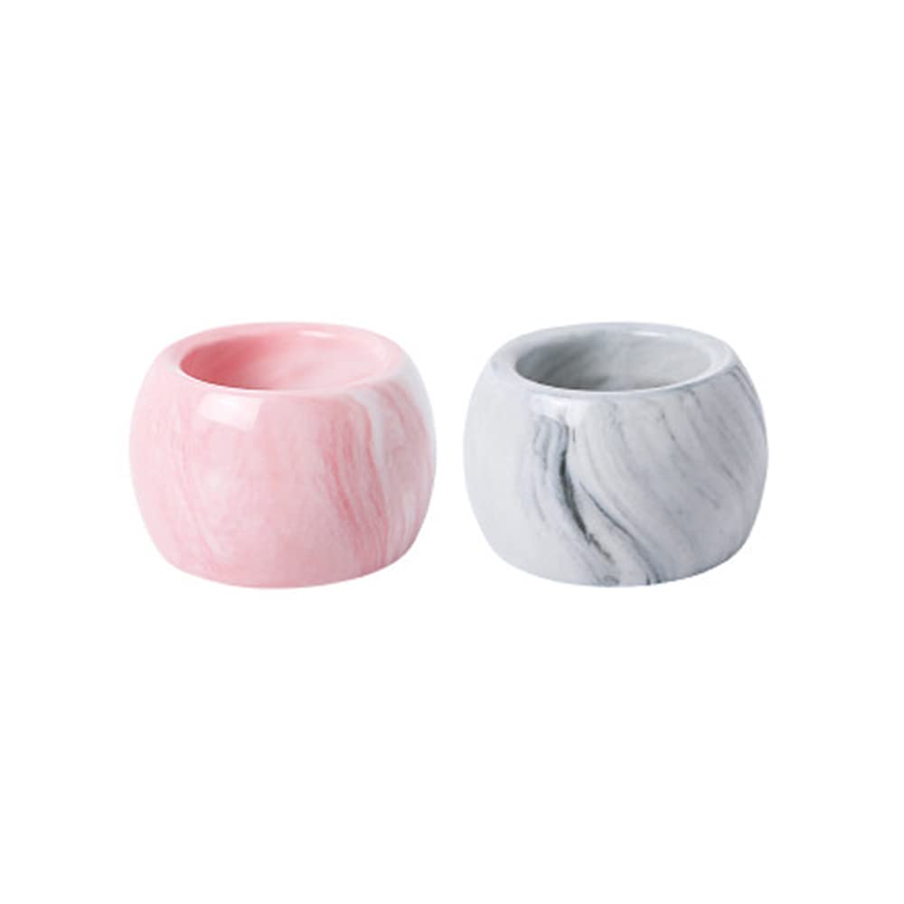 IKAAR 2Pcs Electric Toothbrush Holder Ceramic Electric Toothbrush Stand Marble Look Couple Toothbrush Storage for Bathroom Countertop
