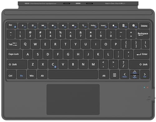 Image of Arteck Surface Pro Keyboard Type Cover, Ultra-Slim Portable Bluetooth Wireless Keyboard for Surface Pro 10, 9, 8, X with Touchpad, Rechargeable Battery
