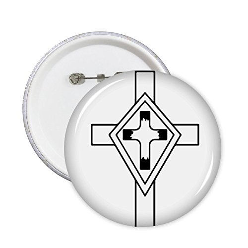 Croix noir badge religion église pour personnaliser les vestes et sacs de messe