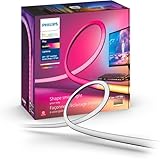 Philips Hue White and Color Ambiance Gradient PC LED Lightstrip for 24'' to...