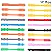 NUOBESTY 20 Pcs Adjustable Silicone Mask Band Extension Buckle Non Slip Ear Rope Holders for All Ear Band Masks Four Gear Design Durable Accessories for Outdoor Use Mixed Color