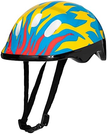 Capacete Infantil Chamas, Azul