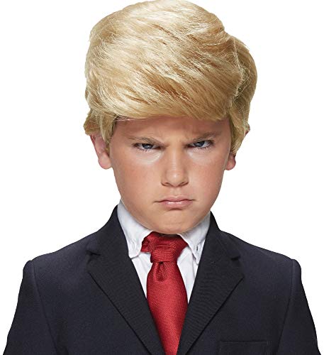 Morris Boys President Trump Blonde Full-Side Parted Wig Halloween Costume Accessory