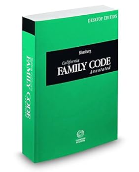 Pamphlet Blumberg California Family Code Annotated, 2016 ed. (California Desktop Codes) Book