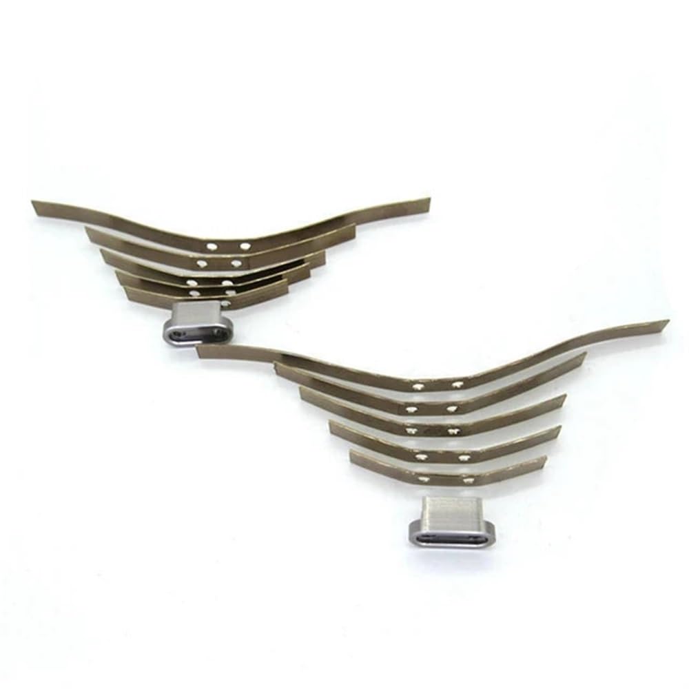 UMTSGYNU 2 Pair Steel Shock Absorbing Leaf Springs Suspension Compatible with B14 B24 B16 B36 1/16 RC Car Parts Accessories(STYLE1)