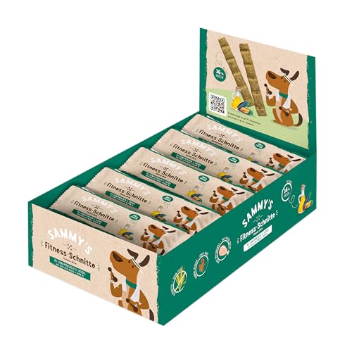 Sammy's Fitness Bocconcini con cozze verdi e olio di salmone | Prodotti con cura ed essiccati all'aria | Senza cereali | Snack per cani | Snack per l'addestramento | Carne fresca 20 x 25 g