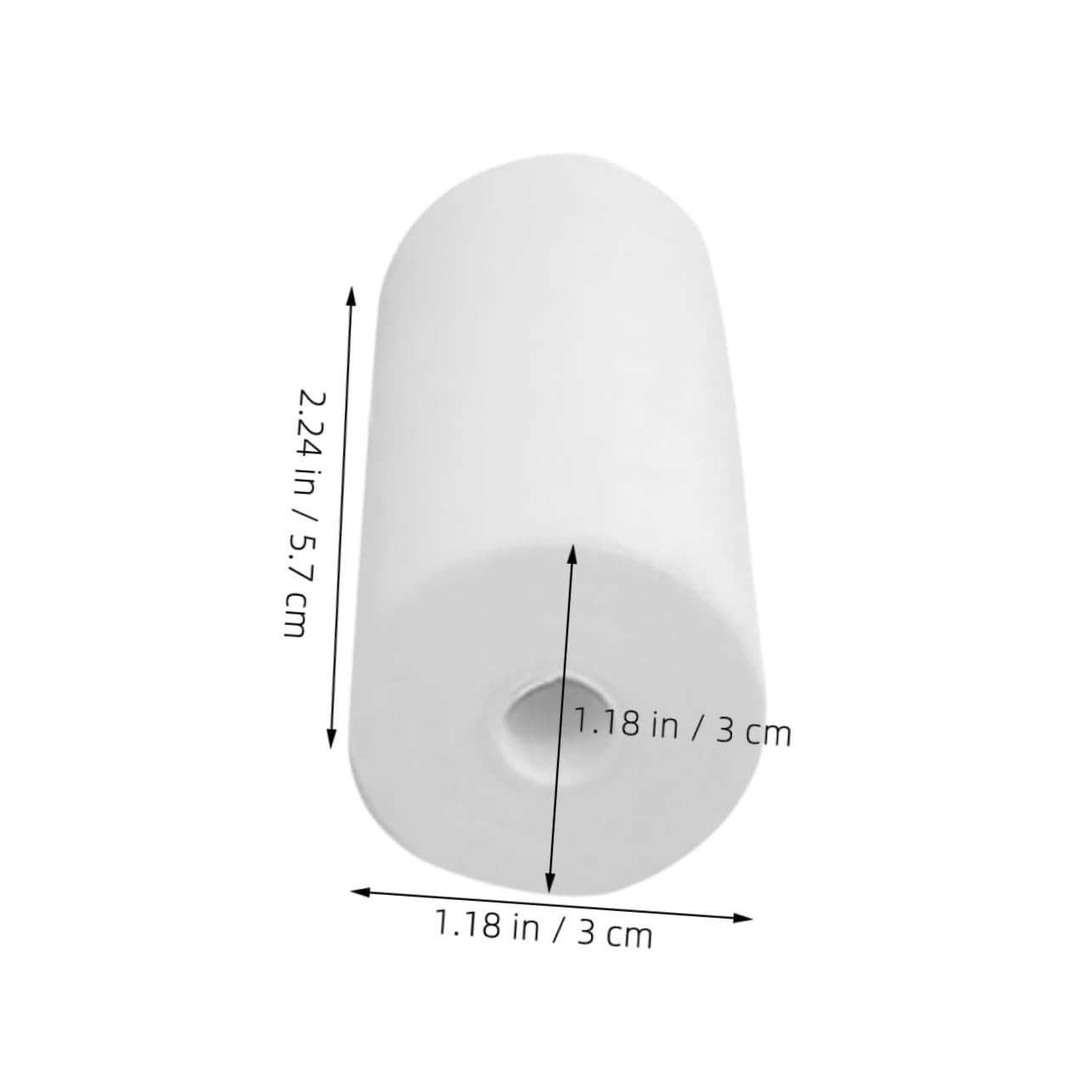 Rollos de Papel Térmico 57x30, 25 Piezas para Impresora