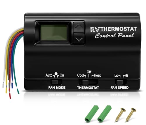83303862 RV Digital Thermostat Replacement for Heat/Cool T-Stat Wall Coleman Mach 8330 Series 83303362 8330-336 337 338 339 368 386 Wall AC Thermostat