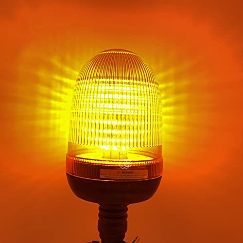 Luz estroboscópica ámbar de 60 LED con base ABS y montaje flexible para emergencias (Pack de 2) 5
