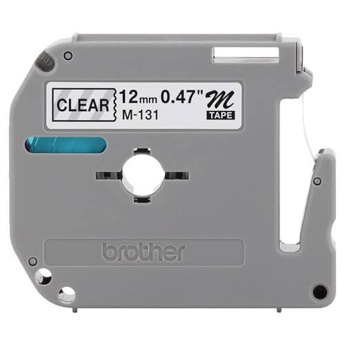 Fita de etiqueta original Brother P-touch M-131, 47 mm x 8 m, pacote com 1
