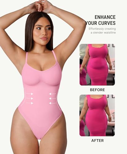 Image of FeelinGirl Shapewear Bodysuit for Women Tummy Control Body Shaper Going Out