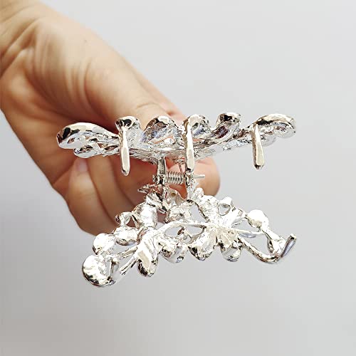 Pinza de Pelo Vintage con Cristales y Flores miniatura 3