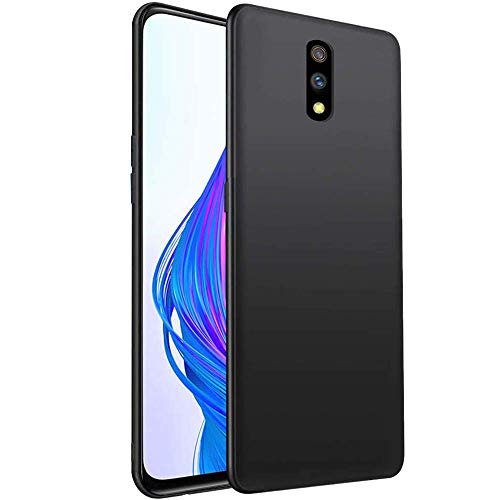 Image of Mobile Back Cover Case for Oppo K3 (Silicone Case|CameraProtection|Black SC1510)