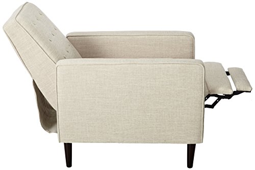 Christopher Knight Home Macedonia Mid Century Modern Tufted Back Fabric Recliner (Cream) #TOP2