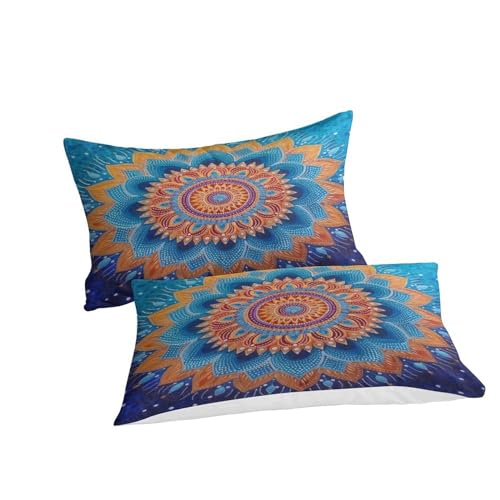 Parure de lit microfibre douce lit double avec housse de couette fleurs