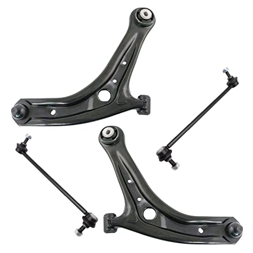 Front Suspension Kit Control Arm with Ball Joint Sway Bar Stabilizer Link Compatible with 2011-2019 Ford Fiesta