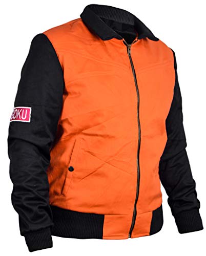 TJF Mens Dragon Jacket, Cosplay Orange Cotton Jacket (XXS-3XL)3