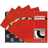 hojas de papel carbon Hecho en España Carboplan Papel Carbon F, Rojo, 100H