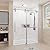 Trumbeak Shower Door 56-60" W x 76" H Frameless Shower Door,Sliding Shower Door with 5/16"(8mm) Clear Tempered Glass,Glass Shower Door w/Seal Strip Parts and Handle,Stainless Steel Hardware,Silvery