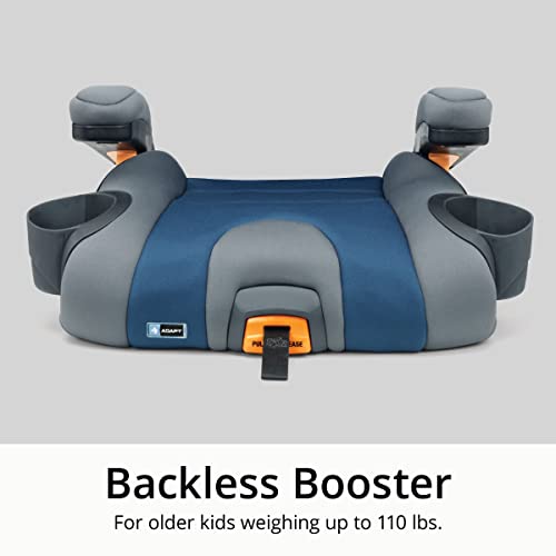 Chicco Kidfit® Adapt Plus 2-In-1 Belt-Positioning Booster Car Seat, Backless And High Back Booster Seat, For Children Aged 4 Years And Up And 40-100 Lbs. | Ember/Black #TOP4