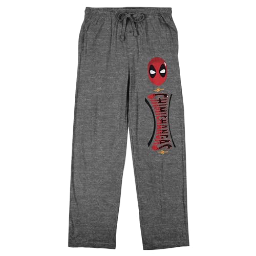 Bioworld Deadpool Chimichangas Men's Heather Gray Sleep Pants