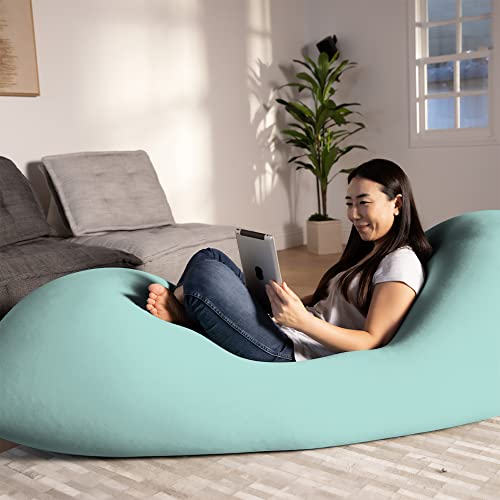 Yogibo Max Giant Bean Bag - Extra Large Comfy Beanbag Couch Lounger For Adults And Kids - 6 Foot Oversized Chair With Soft Cozy Washable Cover, Mint #TOP3