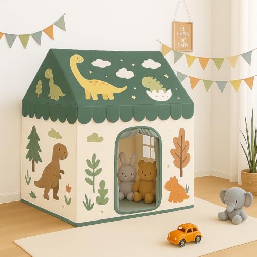 Image of XEMOX, Light Weight Kids Play Tent House - Fun, Foldable, and Durable for Indoor & Outdoor Toys for 3 to 10 Year Old Kids (White DNS)