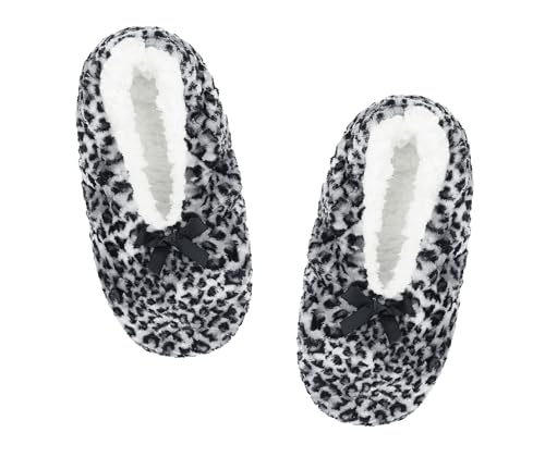 Image of DICUIRD Slipper Socks For Women With Grippers, Fuzzy With Non Slip Bottoms, Cozy Warm Fuzzy Slippers